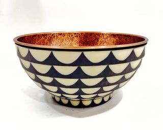 Handmade Hammered Copper Vessel Sink, Artisan Bathroom bowl Sink