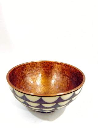 Handmade Hammered Copper Vessel Sink, Artisan Bathroom bowl Sink