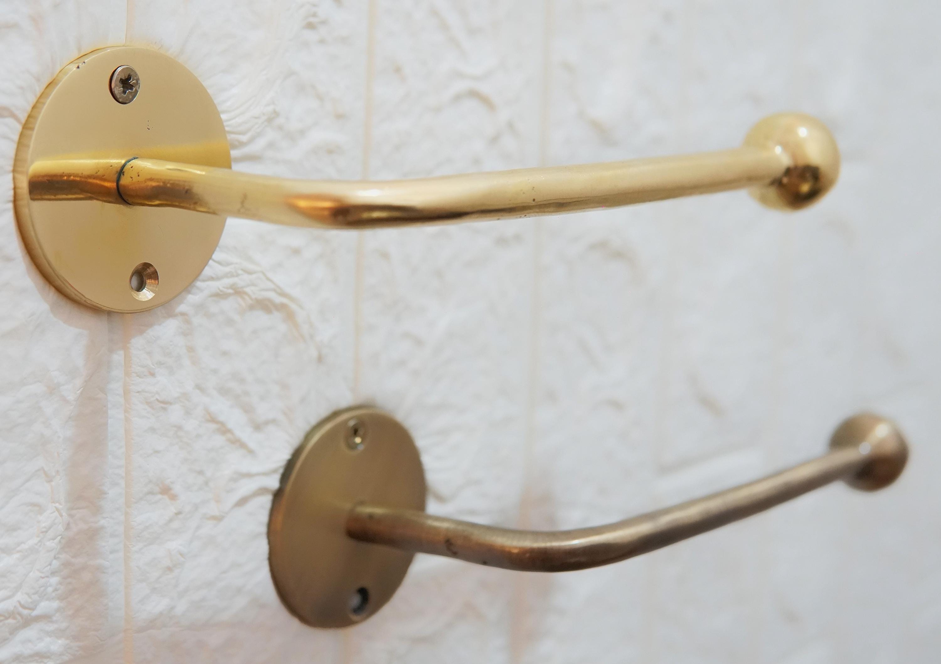 Handmade Brass Toilet Paper Holder: Vintage Style, Gold & Bronze Finish