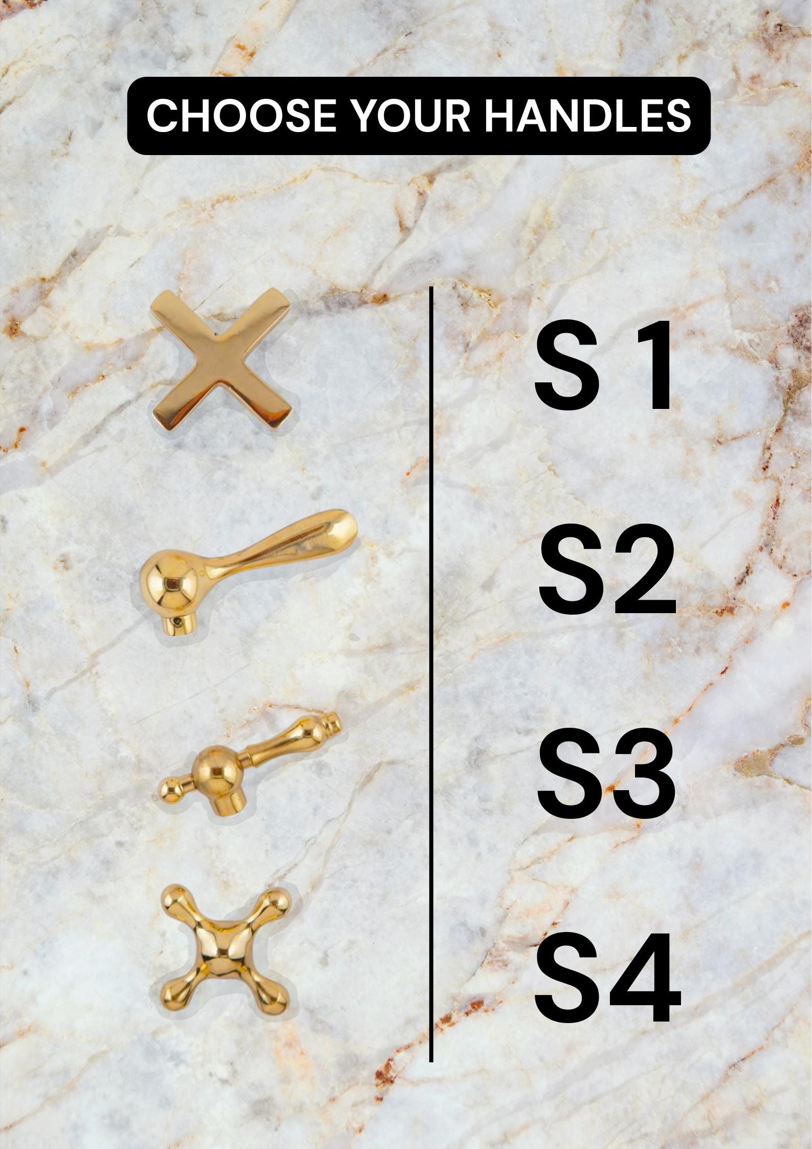 Polished Brass Bathroom Faucet: 3-Hole Deck Mount Vanity Sink