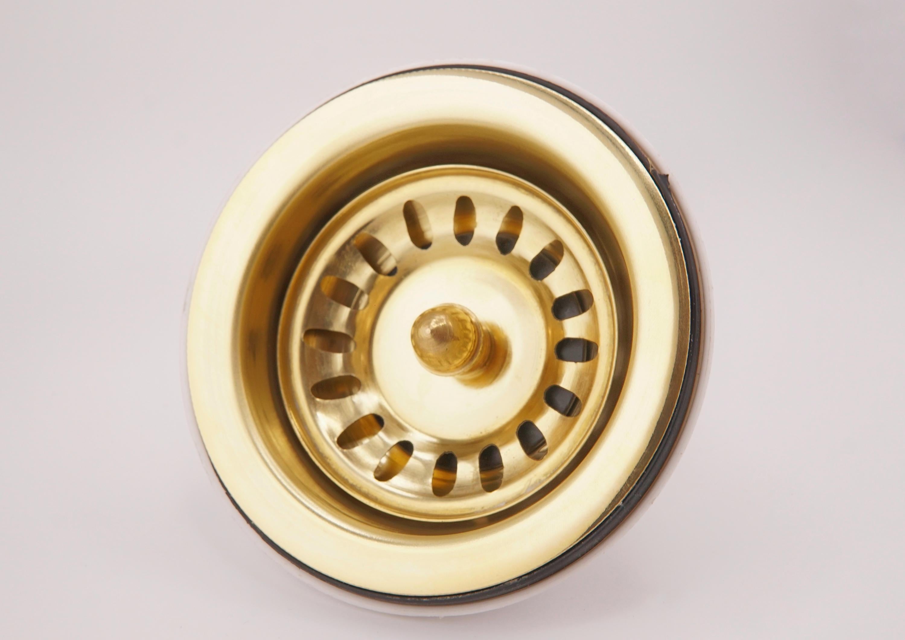 Handmade Unlacquered Brass Kitchen Sink Strainer Basket