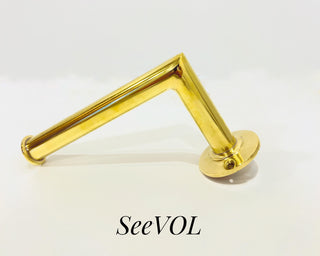 Solid Brass Toilet Paper Holder, Unlacquered Wall Mounted Towel Holder