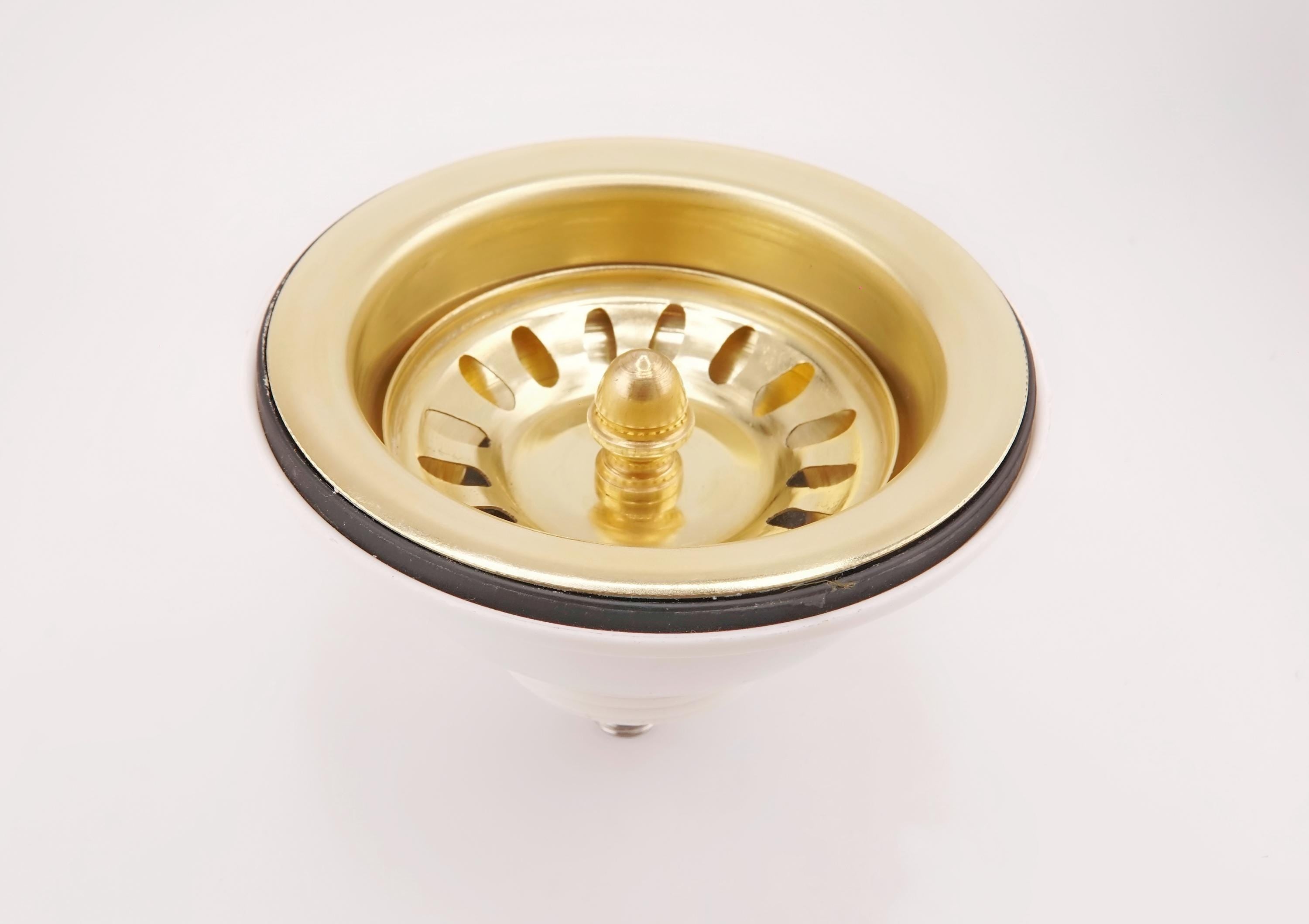Handmade Unlacquered Brass Kitchen Sink Strainer Basket