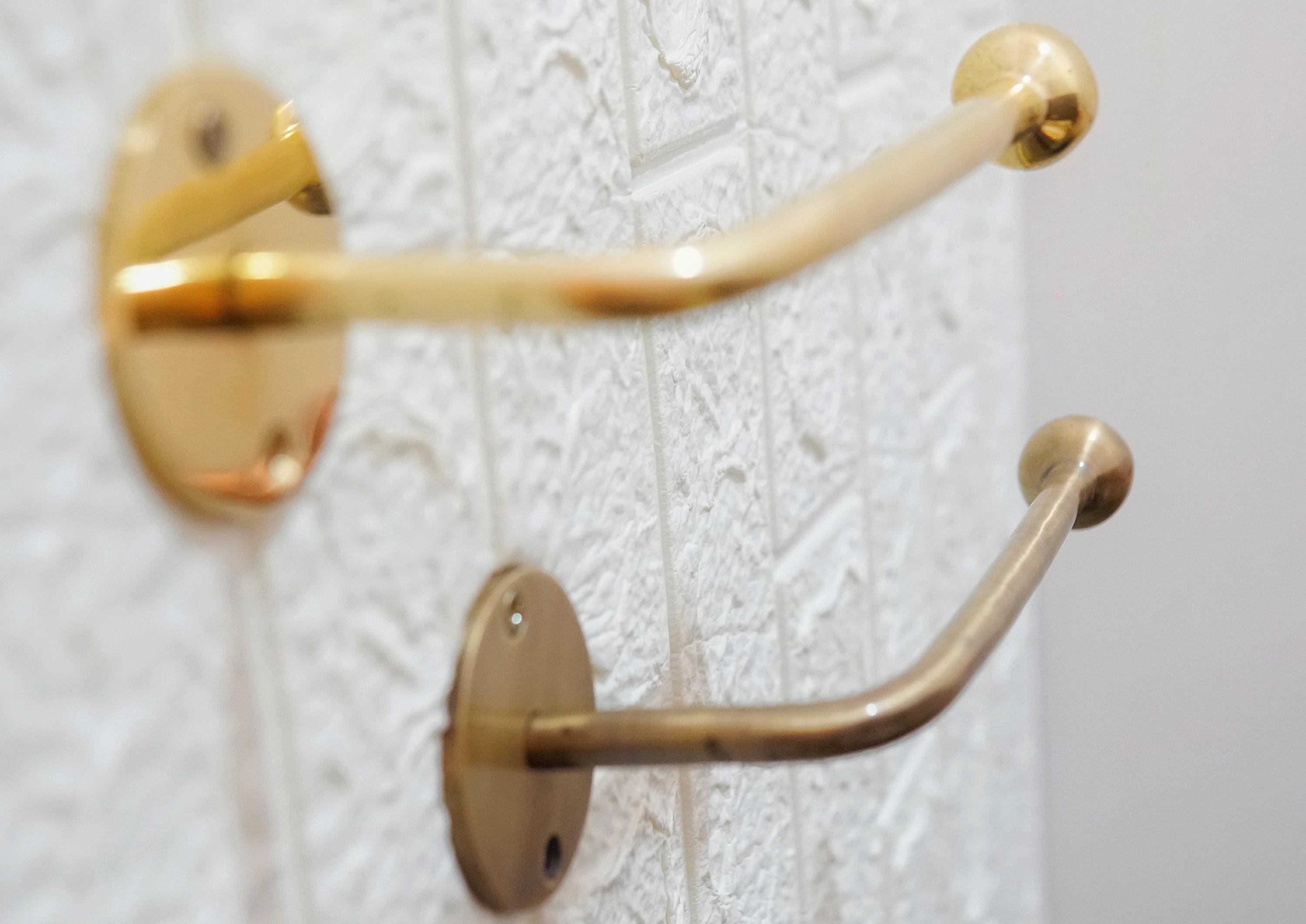 Handmade Brass Toilet Paper Holder: Vintage Style, Gold & Bronze Finish