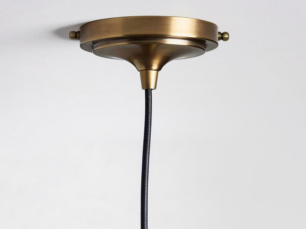 Handmade Hammered Brass Cone Pendant Light - 16 Inch