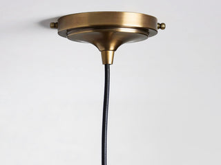 Handmade Hammered Brass Cone Pendant Light - 16 Inch