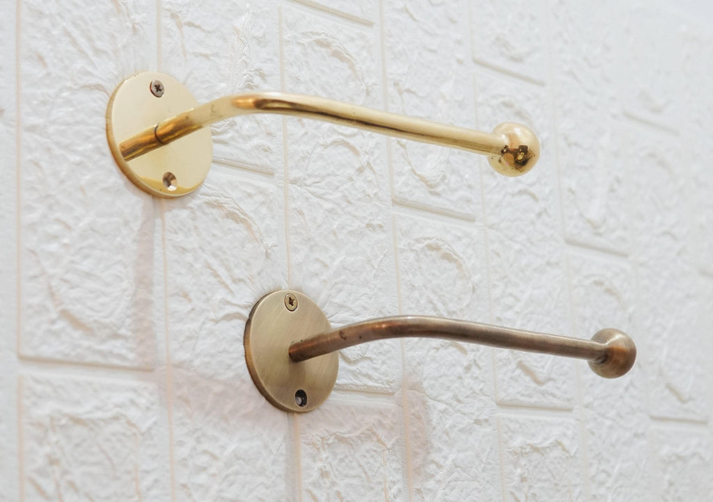 Handmade Brass Toilet Paper Holder: Vintage Style, Gold & Bronze Finish