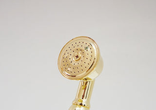 Unlacquered Brass Handheld Shower Head