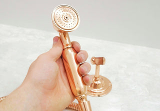 Unlacquered Brass Handheld Shower Head