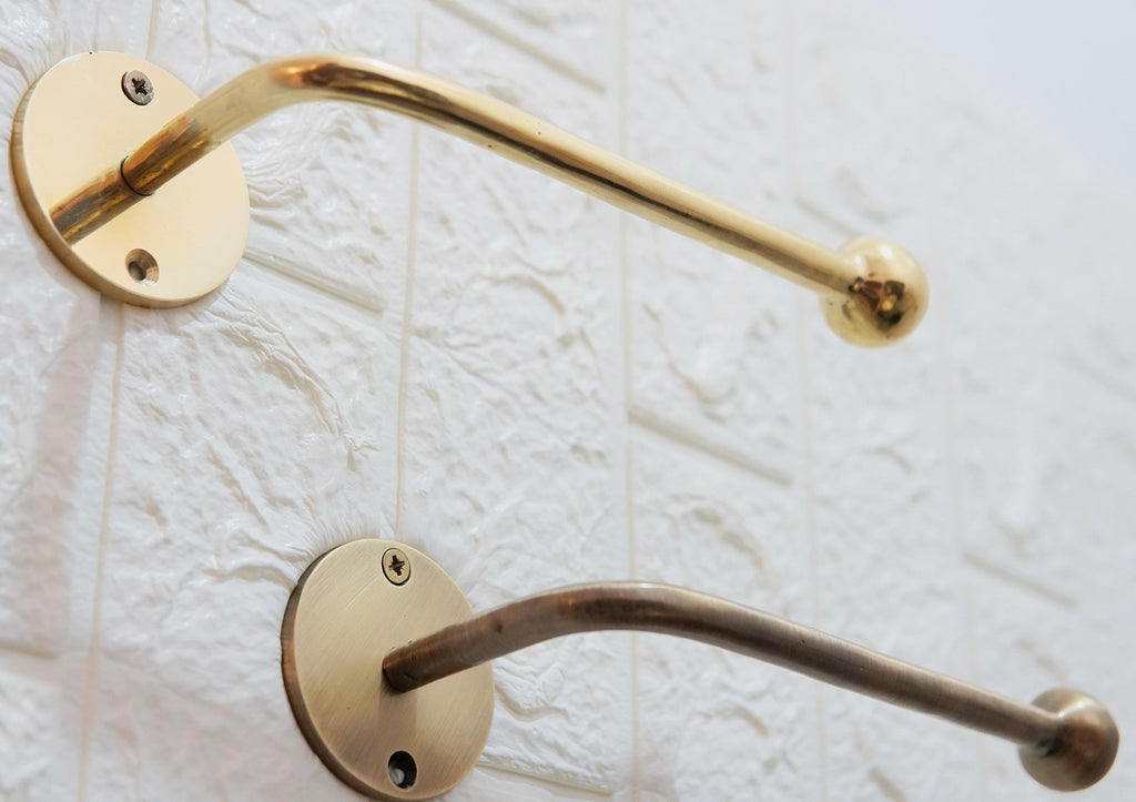 Handmade Brass Toilet Paper Holder: Vintage Style, Gold & Bronze Finish