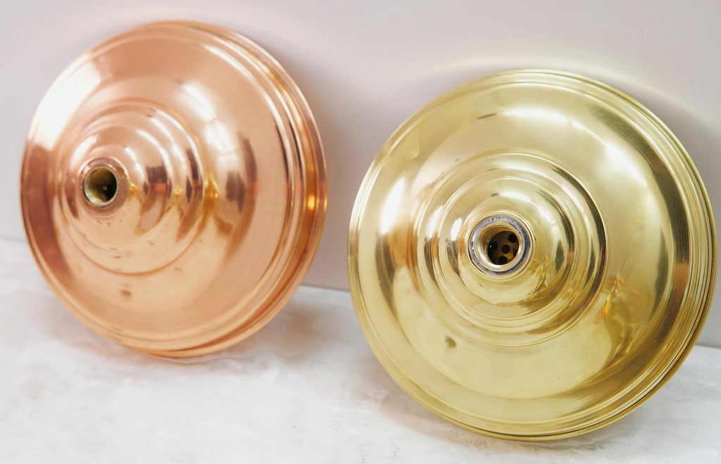 Handcrafted Unlacquered Solid Copper Shower Head, Rainfall High Pressure