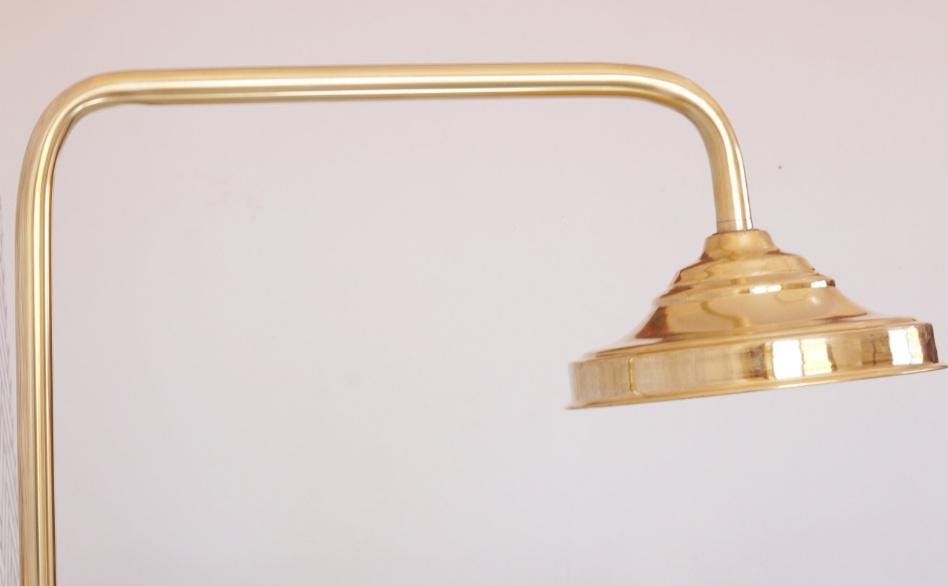 Handcrafted Unlacquered Solid Copper Shower Head, Rainfall High Pressure