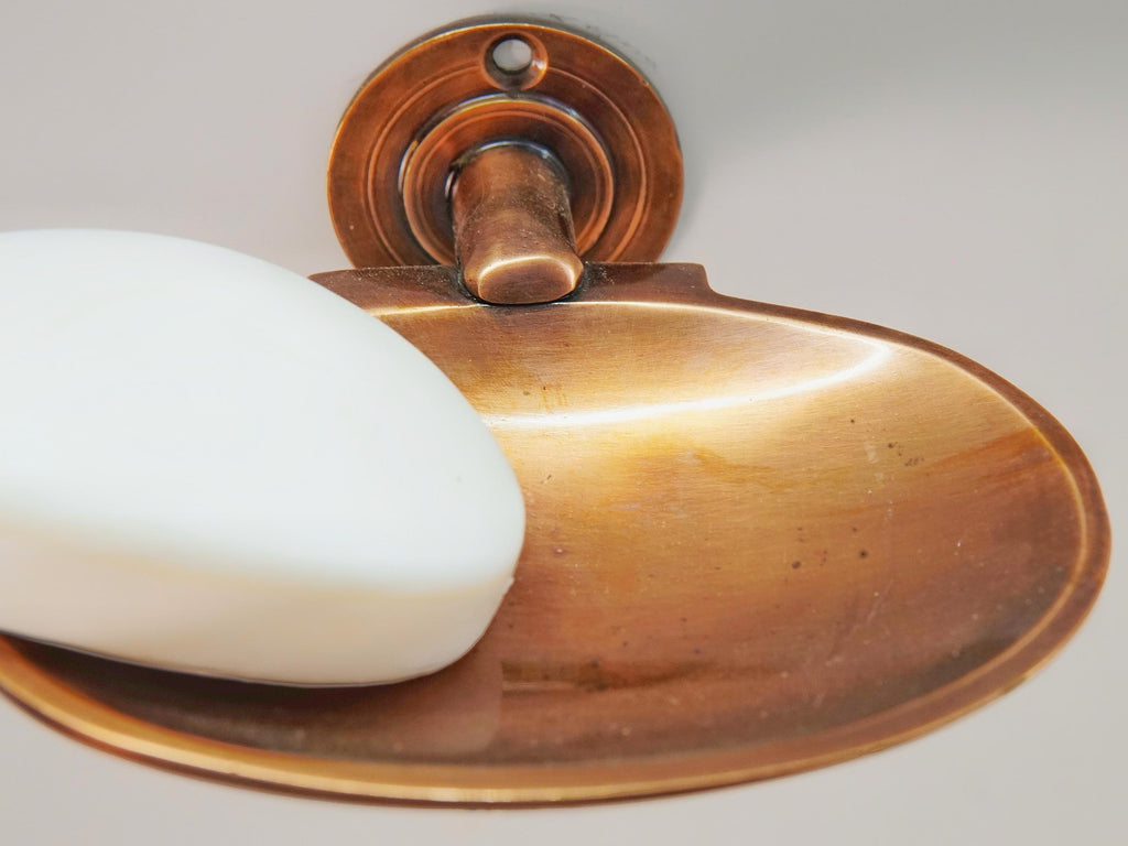 Handmade Copper Soap Dish: Engraved Moroccan Bathroom Decor