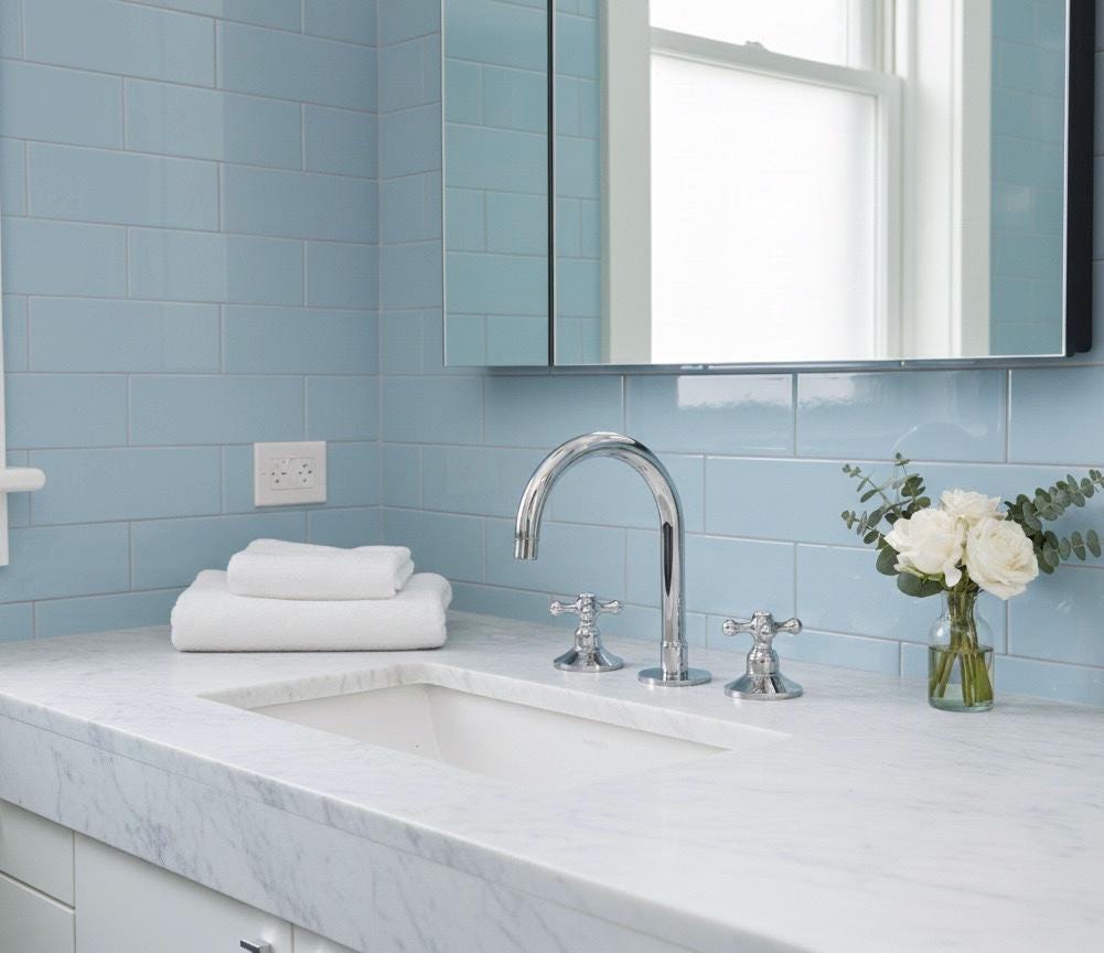 Polished Brass Bathroom Faucet: 3-Hole Deck Mount Vanity Sink