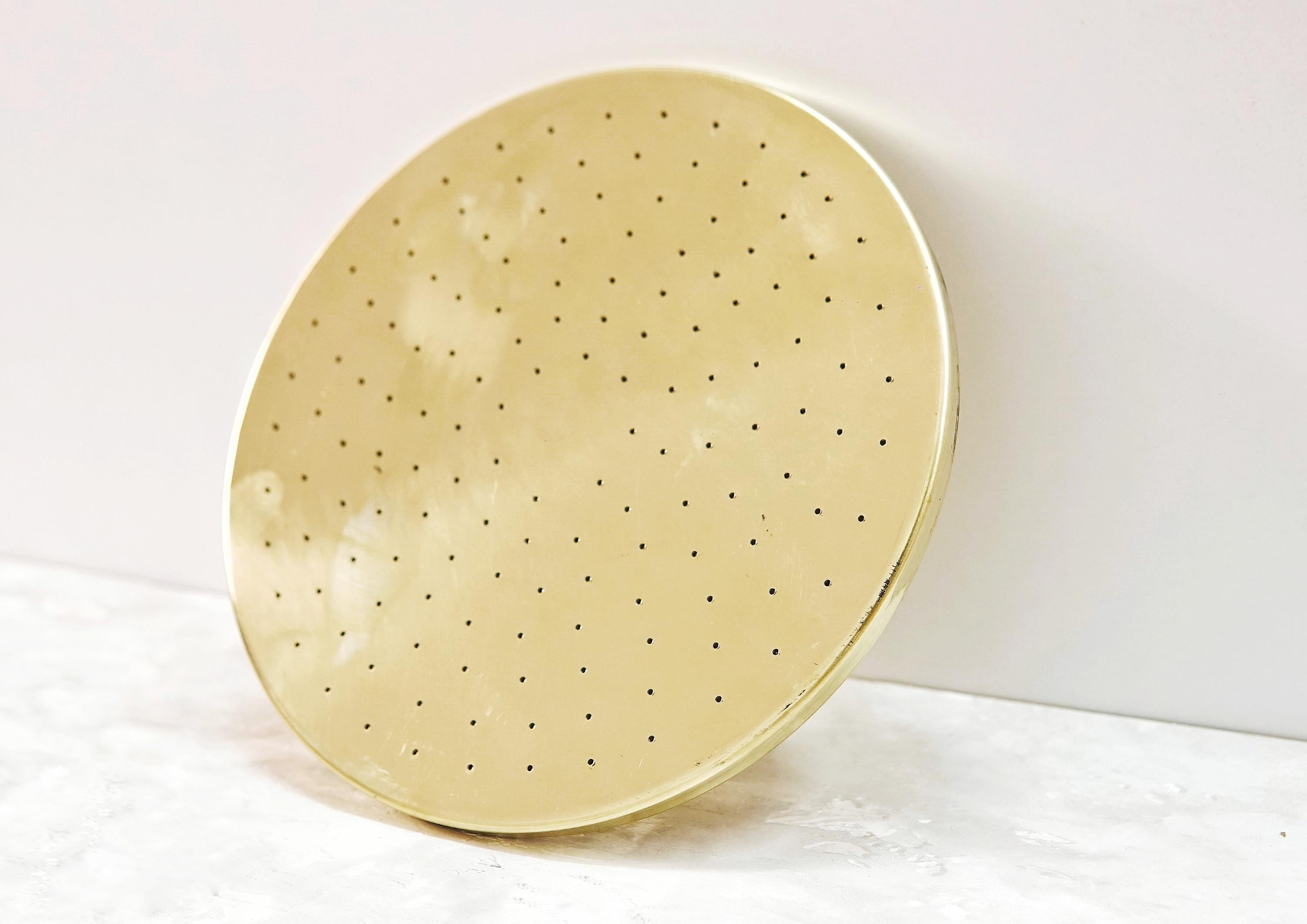 Handcrafted Unlacquered Solid Copper Shower Head, Rainfall High Pressure