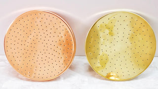 Handcrafted Unlacquered Solid Copper Shower Head, Rainfall High Pressure